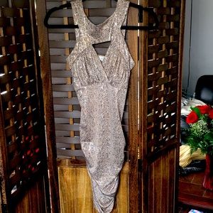 Beautiful Sparkle Gold Dress Small